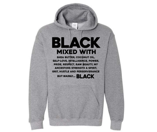 BLACK MIXED WITH...